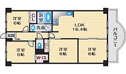 ハイロイヤル緑地公園2 4LDKの間取図画像