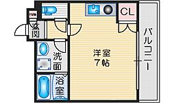 エイトヒルズ ワンルームの間取図画像