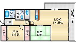 ジュエル曽根1 3LDKの間取図画像