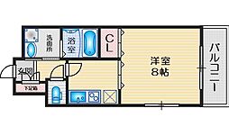 プレセンテ 1Kの間取図画像
