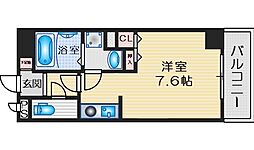 中央メルヴェール江坂 1Kの間取図画像