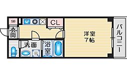 グランカーサ緑地公園 1Kの間取図画像
