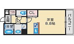 ウエストコート垂水町 ワンルームの間取図画像