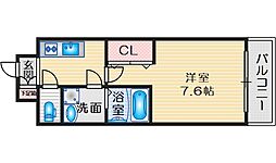 ExcellentKishibe 1Kの間取図画像