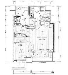シエリアタワー千里中央 1LDKの間取図画像