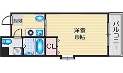 INOVE上山手 1Kの間取図画像