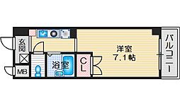 レコルテ千里中央 1Kの間取図画像