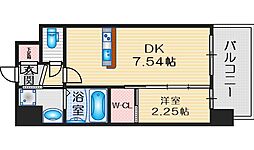 セレニテ江坂エクラ 1DKの間取図画像