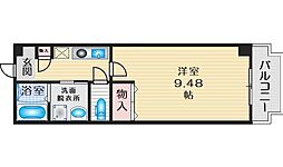 M・緑地 1Kの間取図画像