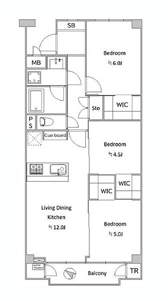 間取りを拡大表示