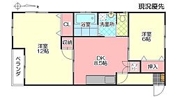 丸盛ビル 2DKの間取図画像