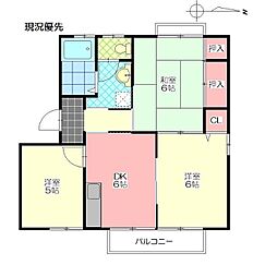 ディアス一葉B 3DKの間取図画像