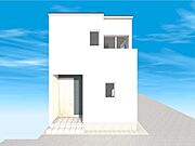 参考間取り　外観イメージパース