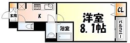 仙台市営南北線 台原駅 徒歩15分の賃貸アパート 1階1Kの間取り