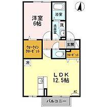 リザイアI 202 ｜ 大分県大分市日岡2丁目8-2（賃貸アパート1LDK・2階・45.15㎡） その2