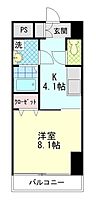 Le vent vert 803 ｜ 大分県大分市南太平寺2丁目2番10号（賃貸アパート1K・8階・30.02㎡） その2