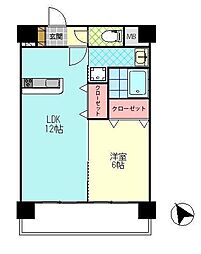 ジェットタワーズベイサイド 1LDKの間取図画像
