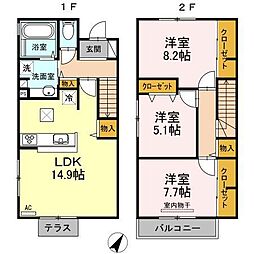 メゾン・ナナ 3LDKの間取図画像