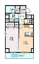 ハートフル医大西  ｜ 岡山県岡山市北区東古松1丁目（賃貸マンション1LDK・3階・41.83㎡） その2