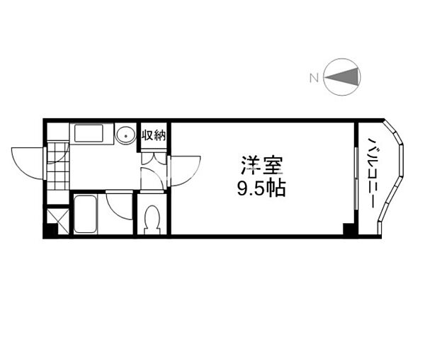 グランルームひまわり ｜岡山県岡山市北区津島西坂2丁目(賃貸マンション1K・4階・25.57㎡)の写真 その2