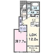 リアン  ｜ 岡山県岡山市中区中井3丁目（賃貸アパート1LDK・1階・50.14㎡） その2