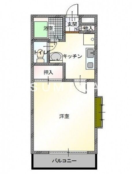 アークヒルズ西古松 ｜岡山県岡山市北区西古松1丁目(賃貸マンション1K・3階・26.23㎡)の写真 その2