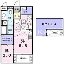 カーサ　スウィート  ｜ 岡山県岡山市北区東花尻（賃貸アパート1DK・2階・33.34㎡） その2