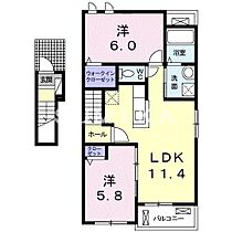 コンシェルジュ福富I  ｜ 岡山県岡山市南区福富西1丁目（賃貸アパート1LDK・2階・56.72㎡） その2