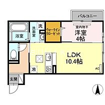 リヴェール  ｜ 岡山県岡山市南区豊成2丁目（賃貸アパート1LDK・1階・38.93㎡） その2