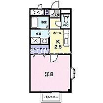 プロスペルB  ｜ 岡山県岡山市北区下伊福西町（賃貸アパート1K・2階・27.74㎡） その2