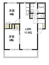 イーグレット5  ｜ 岡山県岡山市北区西崎2丁目（賃貸アパート2LDK・1階・54.65㎡） その2