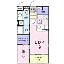 アーバイン  ｜ 岡山県岡山市中区倉富（賃貸アパート1LDK・1階・36.79㎡） その2