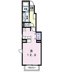 セレーノA ワンルームの間取図画像