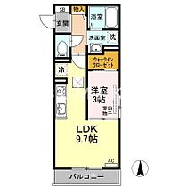 Ｆｏｒｅｓｔ　Ｋ  ｜ 岡山県岡山市北区西古松（賃貸アパート1LDK・1階・33.67㎡） その2