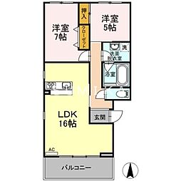 間取図画像 2LDK