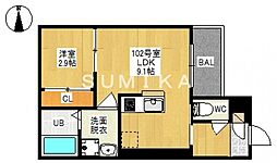 間取図画像 1LDK