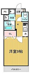 EST東古松 1Kの間取図画像