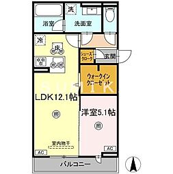 Luveria 1LDKの間取図画像