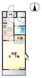 マナ.ハウス 1Kの間取図画像