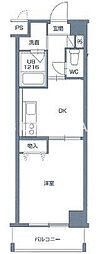 COCO中仙道 1DKの間取図画像