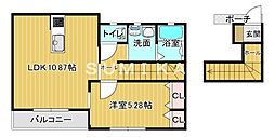 ソラリア 1LDKの間取図画像