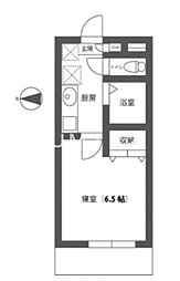 ウェーブレジデンスA 1Kの間取図画像