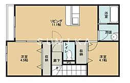 i.S延友C 2LDKの間取図画像