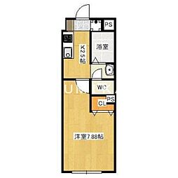 Primrose 1Kの間取図画像