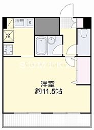 マローン京町 1Kの間取図画像