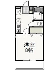 エステート富町 1Kの間取図画像