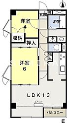 ヴィラ・ノーバ 2LDKの間取図画像