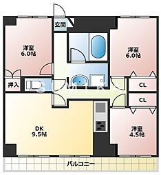 アンシャンテダイシン 3DKの間取図画像