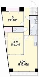上杉第三ビル野田 1SLDKの間取図画像