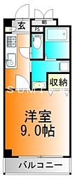 ルミナスライフ 1Kの間取図画像